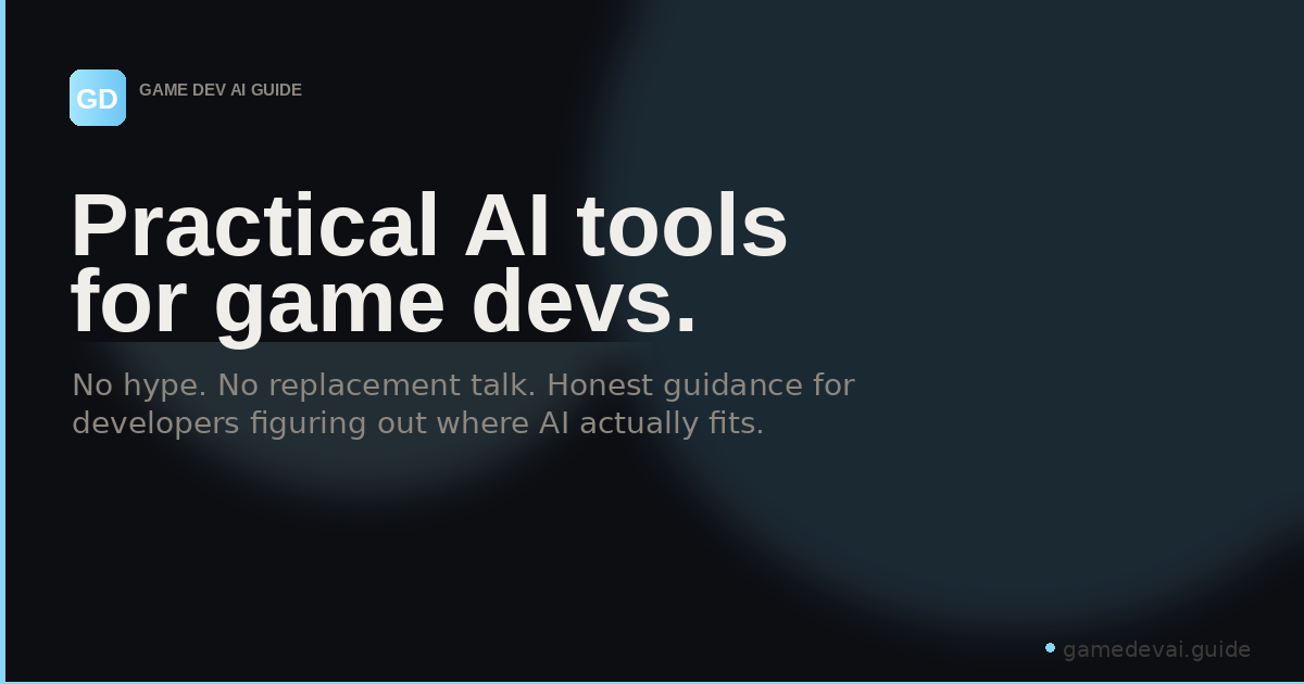 Game Dev AI Guide | Practical AI Tools for Game Developers